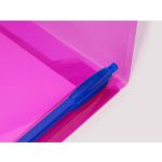 Irattartó tasak, DL, patentos, RAPESCO "Eco GRS Recycled", áttetsző vegyes színek