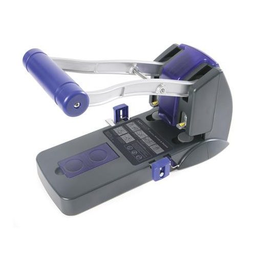 Lyukasztó, nagyteljesítményű, kétlyukú, 150 lap, könnyített lyukasztás, RAPESCO "ECO P2200", szürke