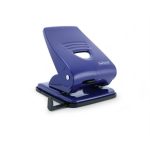 Lyukasztó, kétlyukú, 40 lap, fém, RAPESCO "835", kék