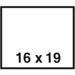 Árazószalag, 16x19 mm, fehér