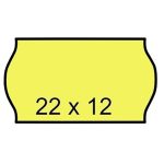 Árazószalag, 22x12 mm, citrom