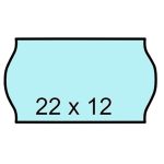 Árazószalag, 22x12 mm, kék