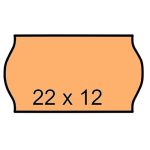 Árazószalag, 22x12 mm, narancs