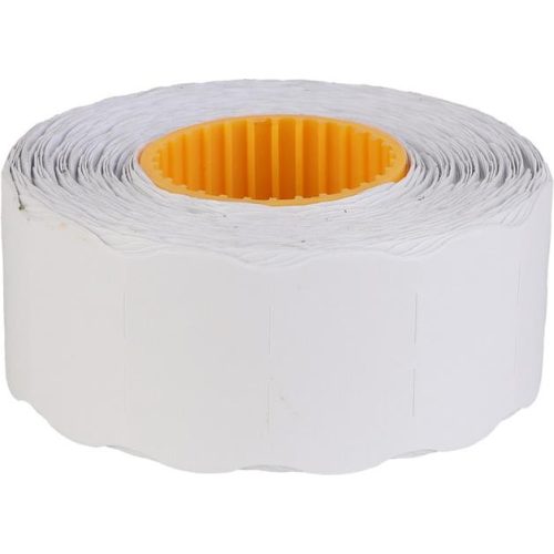 Árazószalag, 25x12 mm, fehér