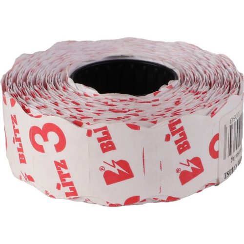 Árazószalag, 26x16 mm, BLITZ, 36 tekercs, fehér