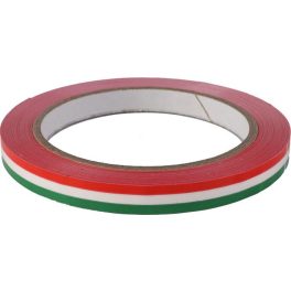 Tasakzáró szalag, 9 mmx66 m, öntapadó, nemzeti