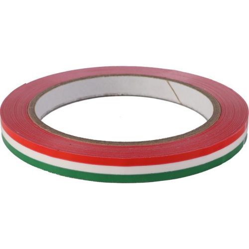 Tasakzáró szalag, 9 mmx66 m, öntapadó, nemzeti