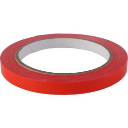 Tasakzáró szalag, 9 mmx66 m, öntapadó, piros