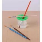 Ecsettál, műanyag, fedéllel, COOL BY VICTORIA, vegyes színek