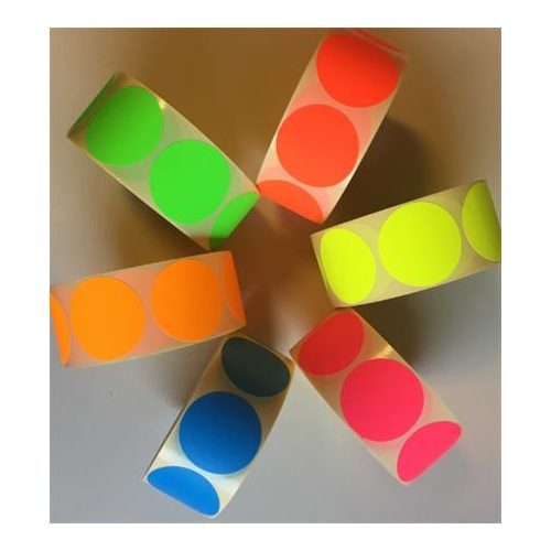 Etikett, 38 mm kör, 1000 etikett/tekercs, rózsaszín