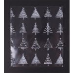 Celofán tasak, BOPP, 100x150 mm, karácsonyi mintás