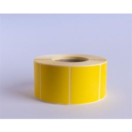   Etikett, thermo, BIZERBA mérlegcímke, 38x58 mm, 1240 etikett/tekercs, sárga