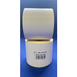 Etikett, thermo, 43x78 mm, 1000 etikett/tekercs, fehér