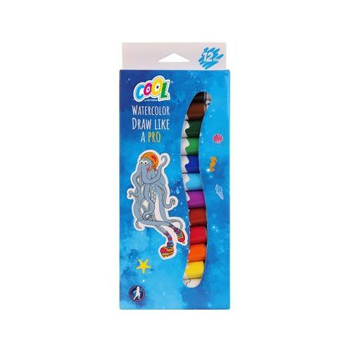 Tempera készlet, 12 darabos, COOL BY VICTORIA