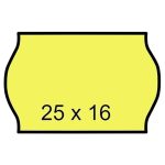 Árazószalag, 25x16 mm, citrom