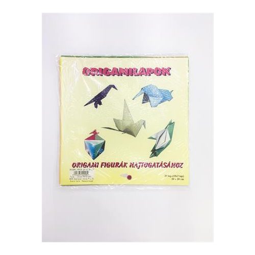 Origami papír, 20x20 cm, 20 lap