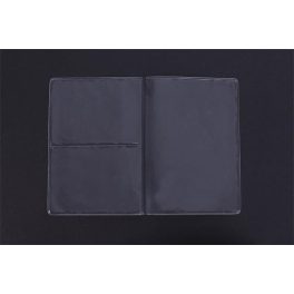 Igazolványtartó, osztott tok, PVC, átlátszó