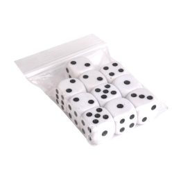 Dobókocka, műanyag, 10 darab