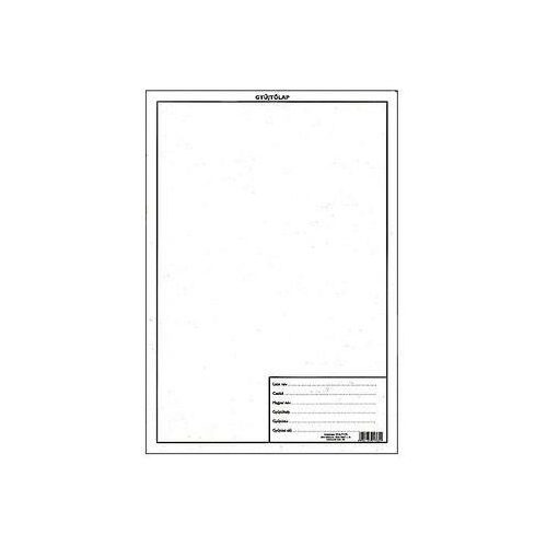 Növénygyűjtő pótlap, A4