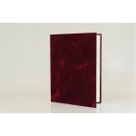 Oklevéltartó, A5, exkluzív, plüss, 1 db  fekvő, A4-es oklevélhez, bordó