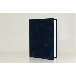   Oklevéltartó, A5, exkluzív, plüss, 1 db  fekvő, A4-es oklevélhez, kék