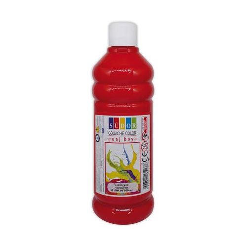 Tempera, 500 ml, Südor, piros