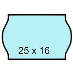 Árazószalag, 25x16 mm, kék