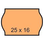 Árazószalag, 25x16 mm, narancs