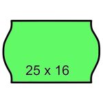 Árazószalag, 25x16 mm, zöld