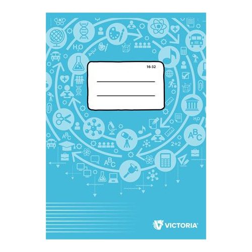 Füzet, tűzött, A5, vonalas, 32 lap, 2. osztály, VICTORIA PAPER Circle "16-32"