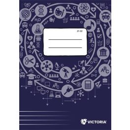   Füzet, tűzött, A5, vonalas, 32 lap, 4-8. osztály, VICTORIA PAPER Circle "21-32"