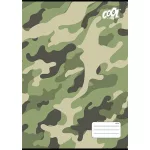 Füzet, tűzött, A4, kockás, 32 lap, COOL BY VICTORIA "Camouflage", "87-32"