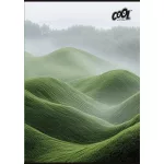 Füzet, tűzött, A4, sima, 80 lap, COOL BY VICTORIA "Green Calm"