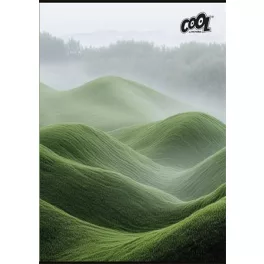   Füzet, tűzött, A4, sima, 80 lap, COOL BY VICTORIA "Green Calm"