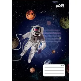   Füzet, tűzött, A5, kockás, 32 lap, COOL BY VICTORIA, "Space", 27-32