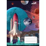 Füzet, tűzött, A5, kockás, 32 lap, COOL BY VICTORIA, "Space", 27-32