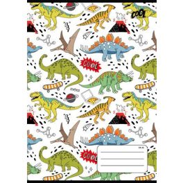   Füzet, tűzött, A5, vonalas, 32 lap, 1. osztály, COOL BY VICTORIA "Dinosaurus world", "14-32"