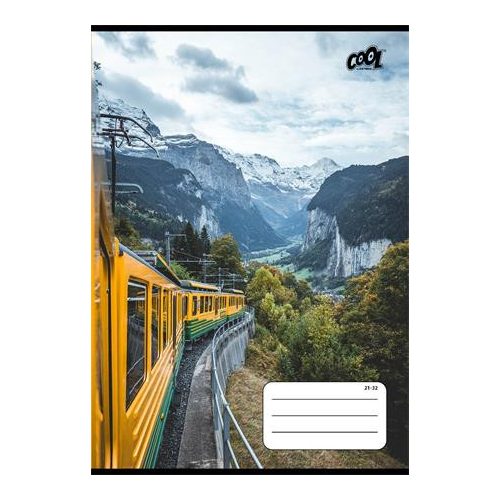 Füzet, tűzött, A5, vonalas, 32 lap, 4-8. osztály, COOL BY VICTORIA "Adventure", "21-32"