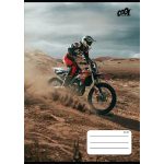 Füzet, tűzött, A5, vonalas, 32 lap, 4-8. osztály, COOL BY VICTORIA "Motocross", "21-32"