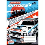 Füzet, tűzött, A5, kockás, 32 lap, COOL BY VICTORIA "Race cars", "27-32"