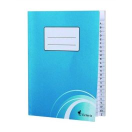   Mutató, A5, vonalas, 80 lap, regiszteres, puhafedeles, VICTORIA PAPER