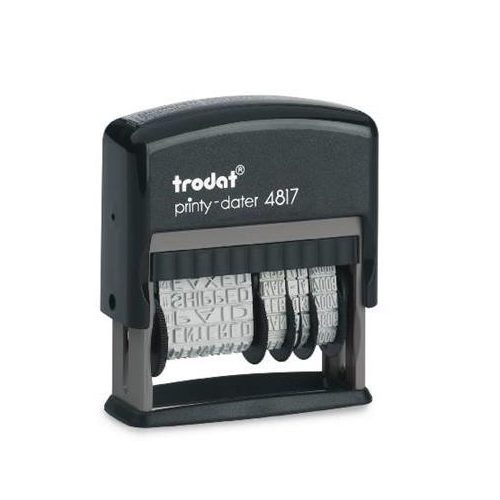 Dátum- és szövegbélyegző, 12 féle szöveggel, TRODAT "4817"