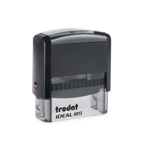 Bélyegző, TRODAT "Ideal 4913", fekete ház, fekete párnával