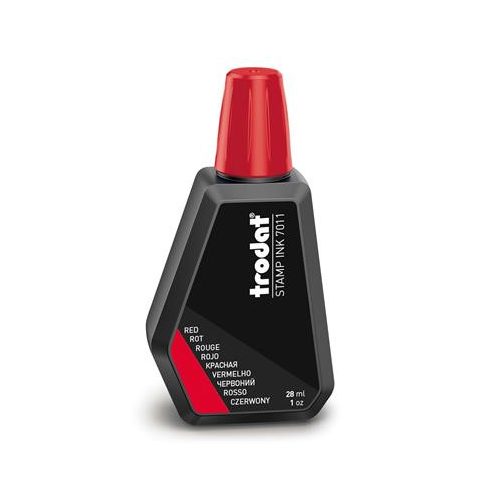 Bélyegzőfesték, 28 ml, TRODAT, piros