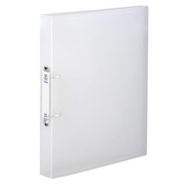   Gyűrűs könyv, 2 gyűrű, 40 mm, A4, maxi, PP, cserélhető címke, VIQUEL "Propyglass", víztiszta
