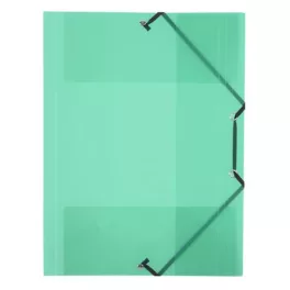   Gumis mappa, 15 mm, PP, A4, VIQUEL "Propyglass", zöld
