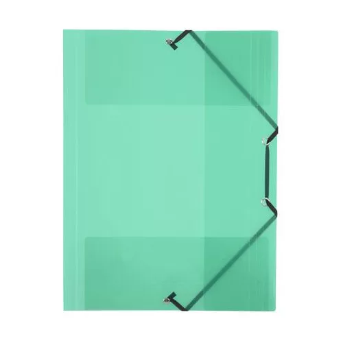 Gumis mappa, 15 mm, PP, A4, VIQUEL "Propyglass", zöld