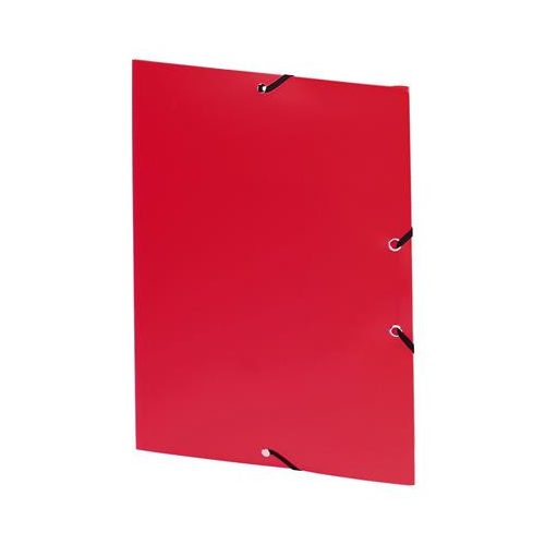 Gumis mappa, 15 mm, PP, A4, VIQUEL "Essentiel", piros