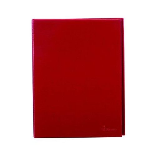 Villámzáras mappa, A4, álló, VICTORIA OFFICE, piros