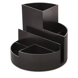   Írószertartó, újrahasznosított, MAUL "Roundbox", fekete